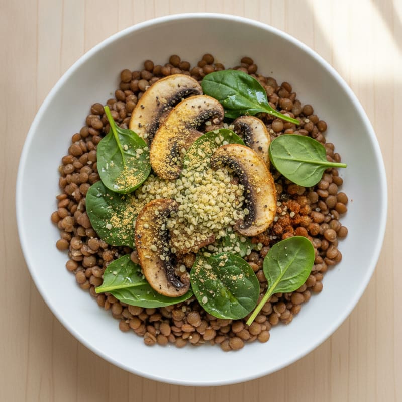 Hearty Lentil & Vegetable Breakfast Bowl