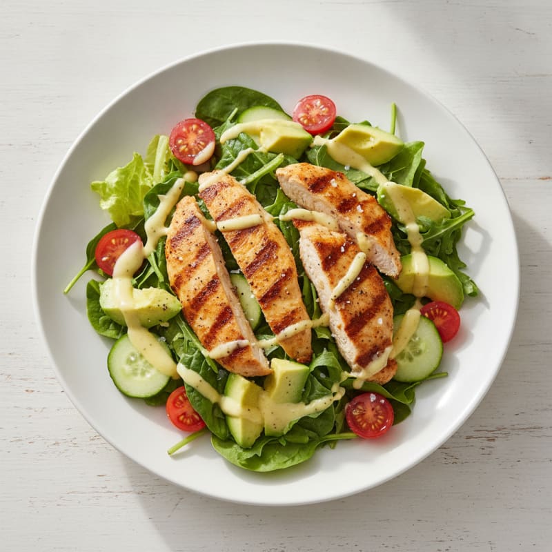Keto Chicken and Avocado Salad