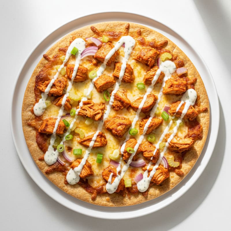 Crispy Buffalo Chicken Pizza