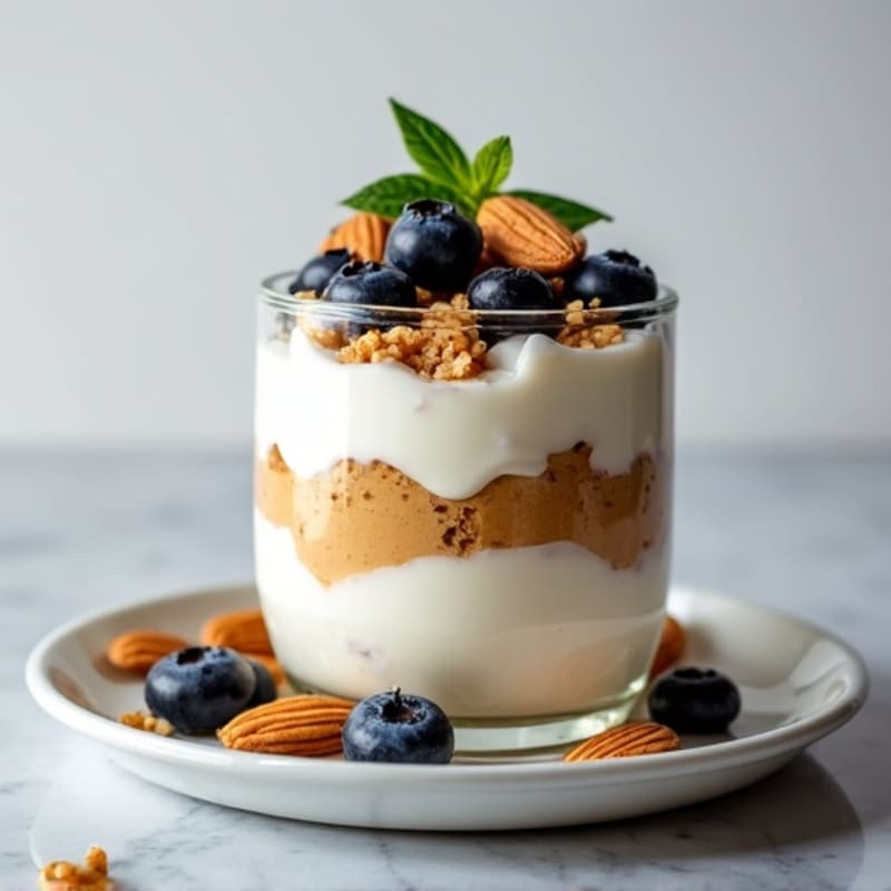 Greek Yogurt Protein Parfait with Almond Butter