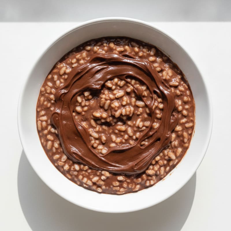 Silky Protein Chocolate Rice Pudding