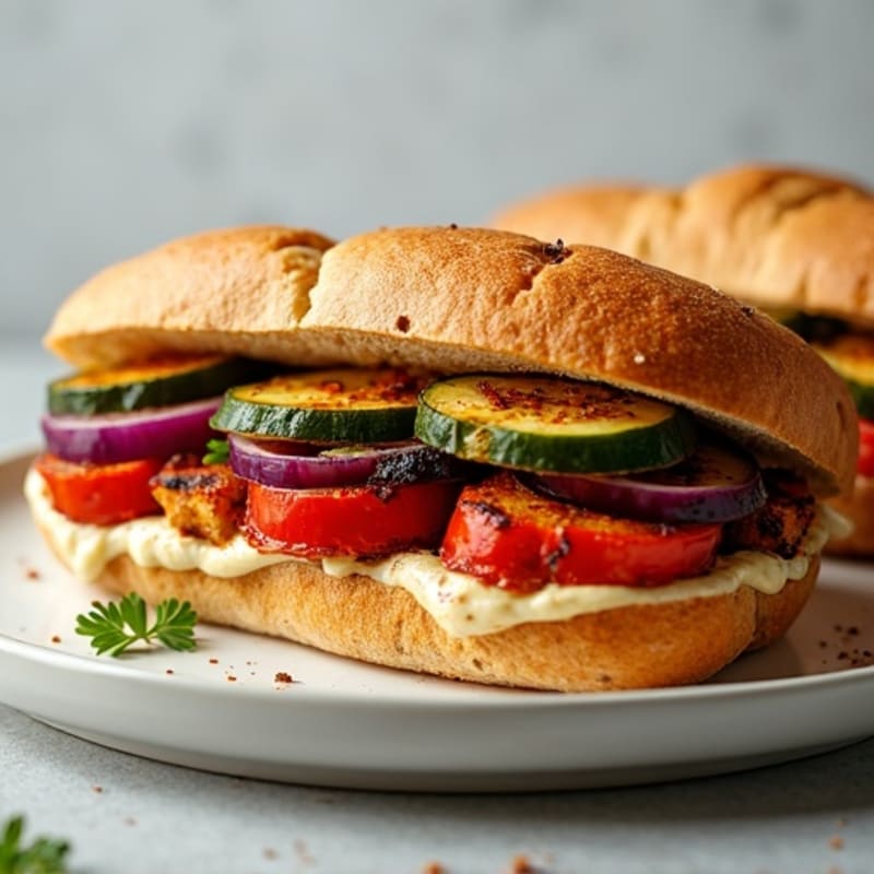Crispy Roasted Veggie Panini