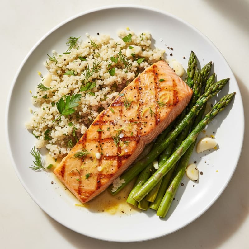 Golden Lemon-Herb Grilled Salmon