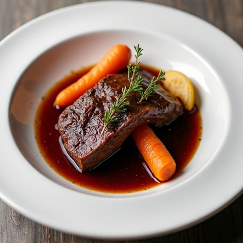 Red Wine Braised Beef with Root Vegetables