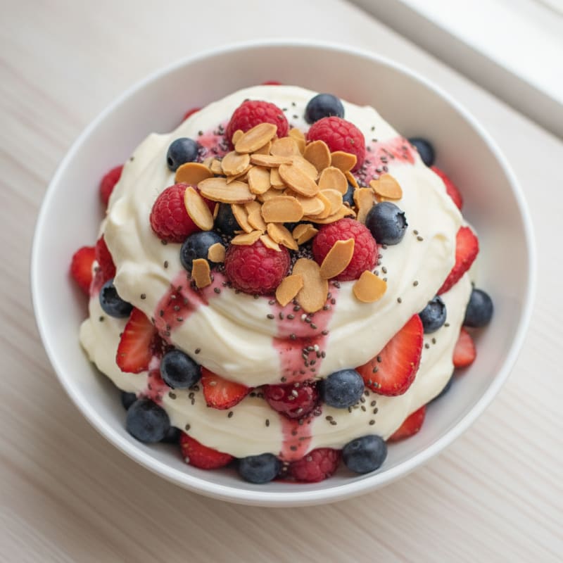 Creamy Greek Yogurt Protein Parfait with Mixed Berries