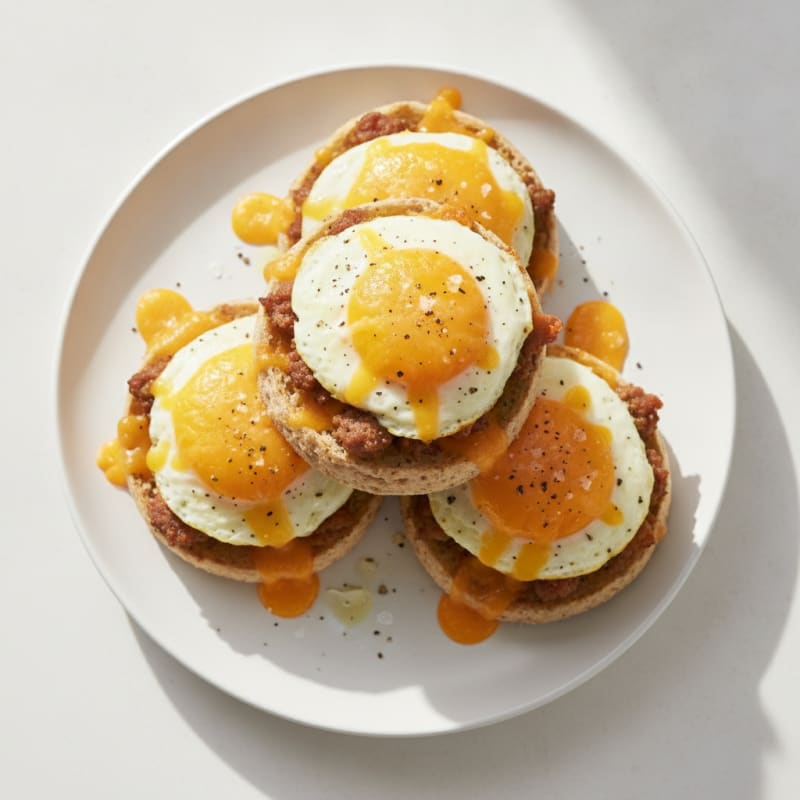 Baked Egg and Cheese English Muffins