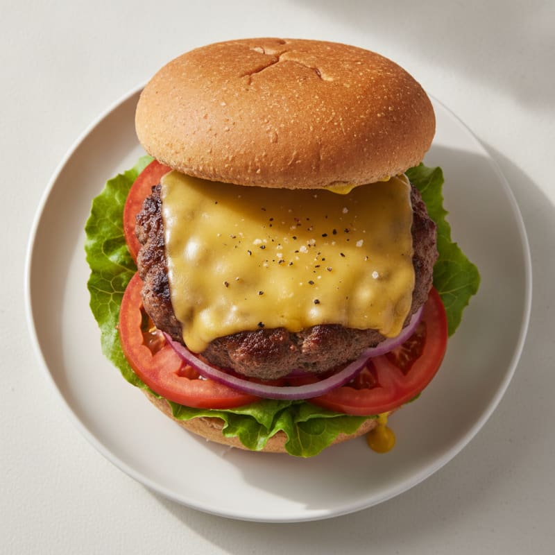 Classic Beef Burger with Cheddar