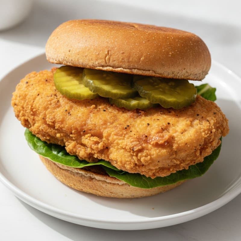 Buttermilk Fried Chicken Sandwich with Pickles