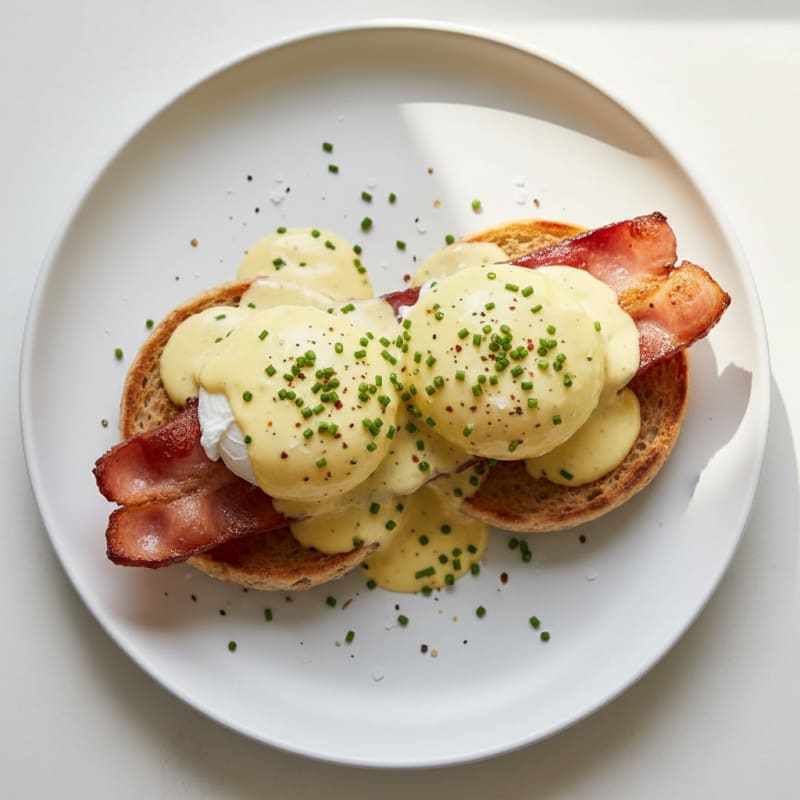 Creamy Classic Eggs Benedict with Zesty Hollandaise