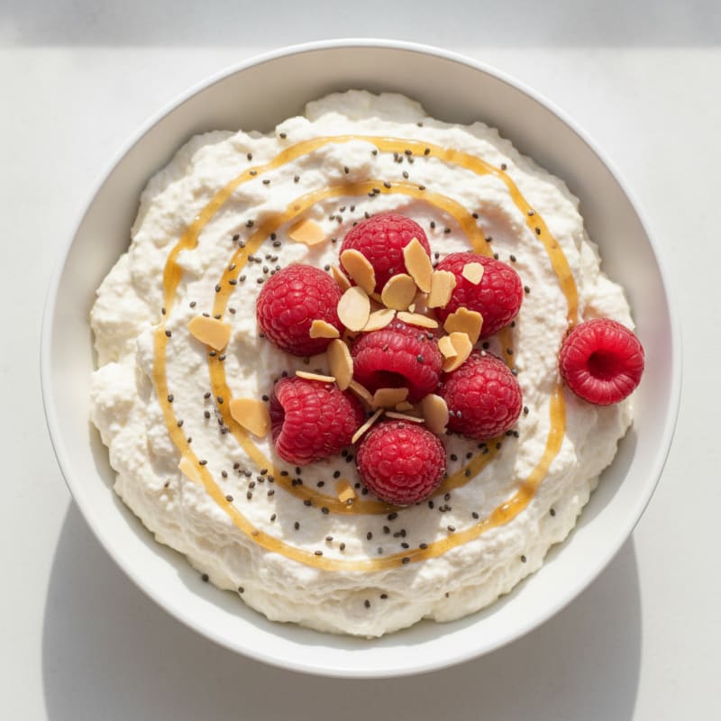 Silky Greek Yogurt Protein Mousse with Berries