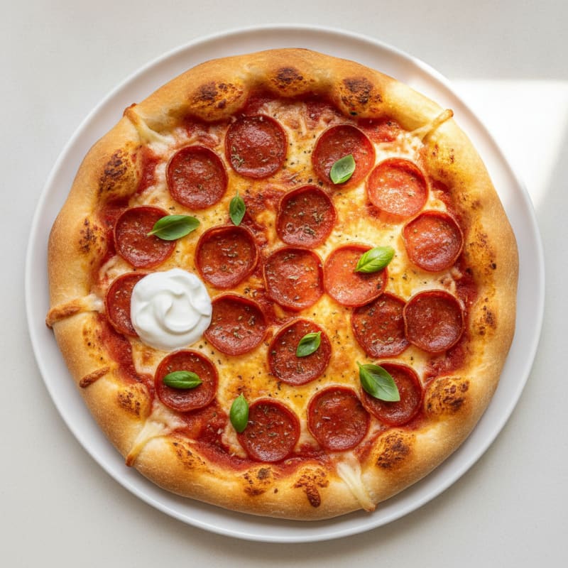 Stuffed Crust Pepperoni Pizza
