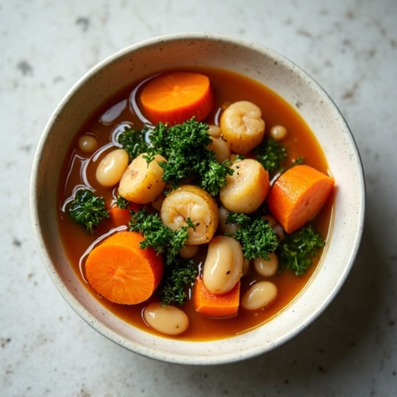 Hearty Root Vegetable Stew with White Beans