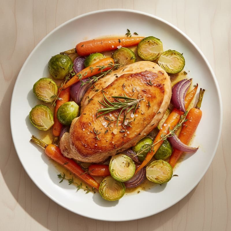 Garlic Herb Roasted Chicken with Vegetables