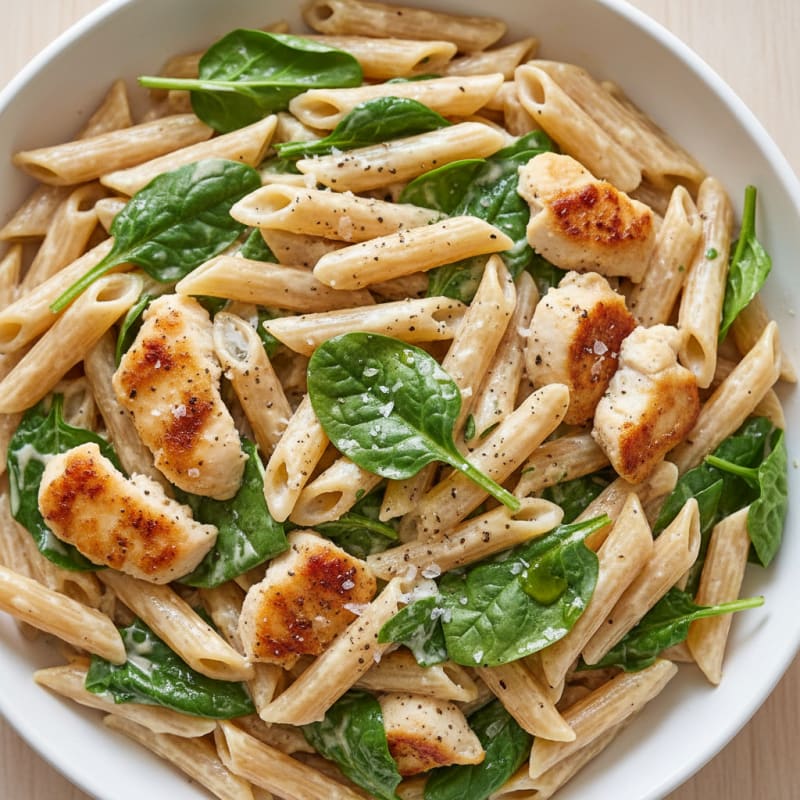 Garlic Parmesan Chicken Alfredo Pasta