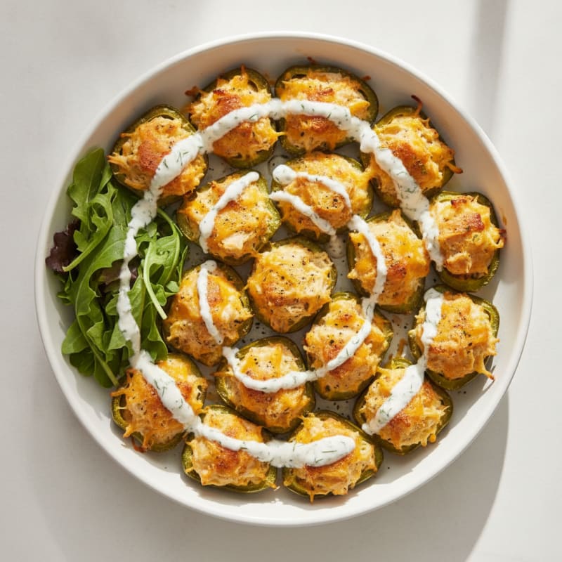 Baked Jalapeño Poppers with Ranch