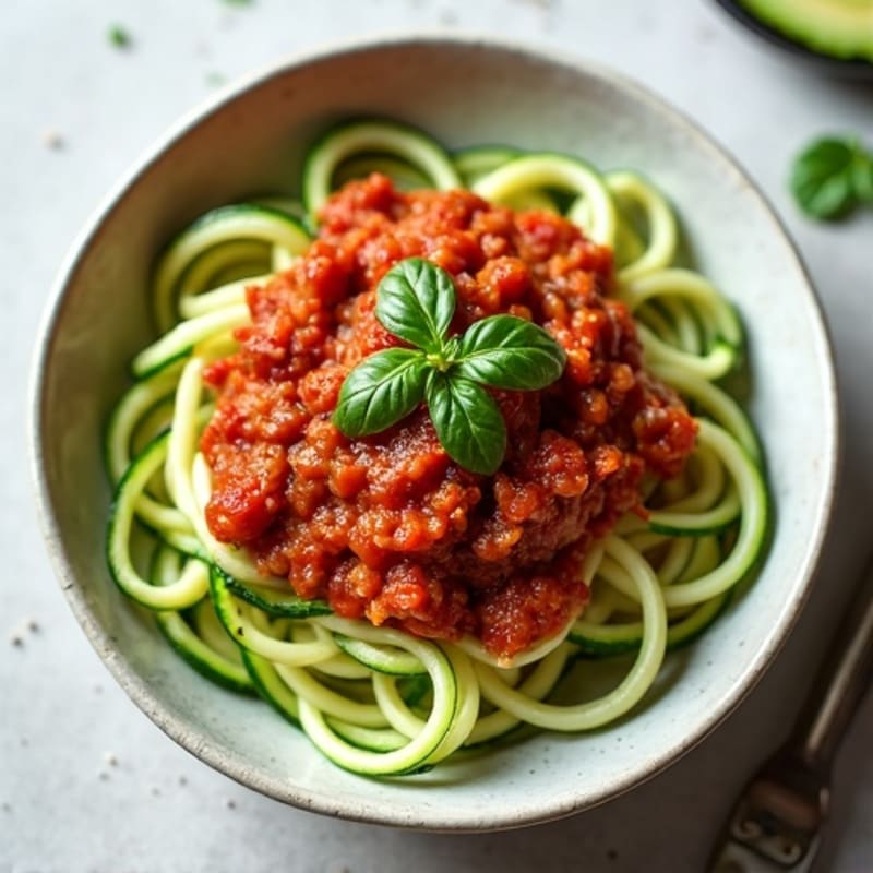 Protein-Packed Turkey Bolognese with Zucchini Noodles