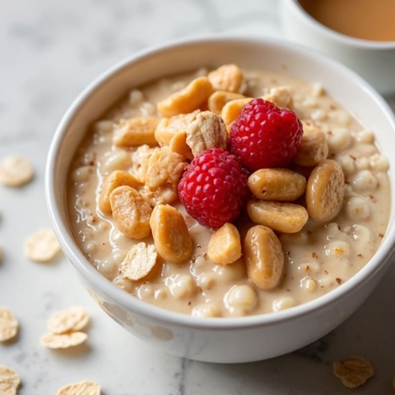 High-Protein Peanut Butter Overnight Oats