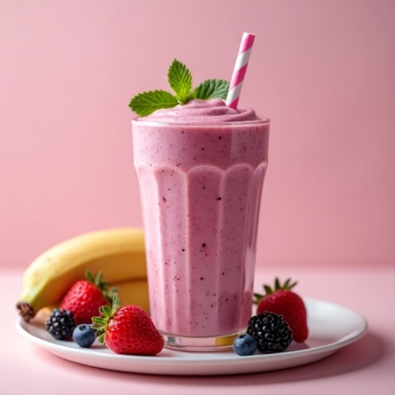 Creamy Berry Protein Smoothie