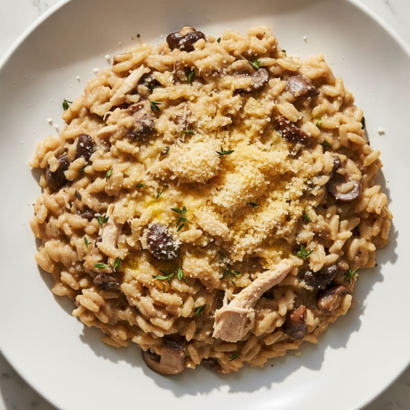 Wild Mushroom Risotto with Parmesan