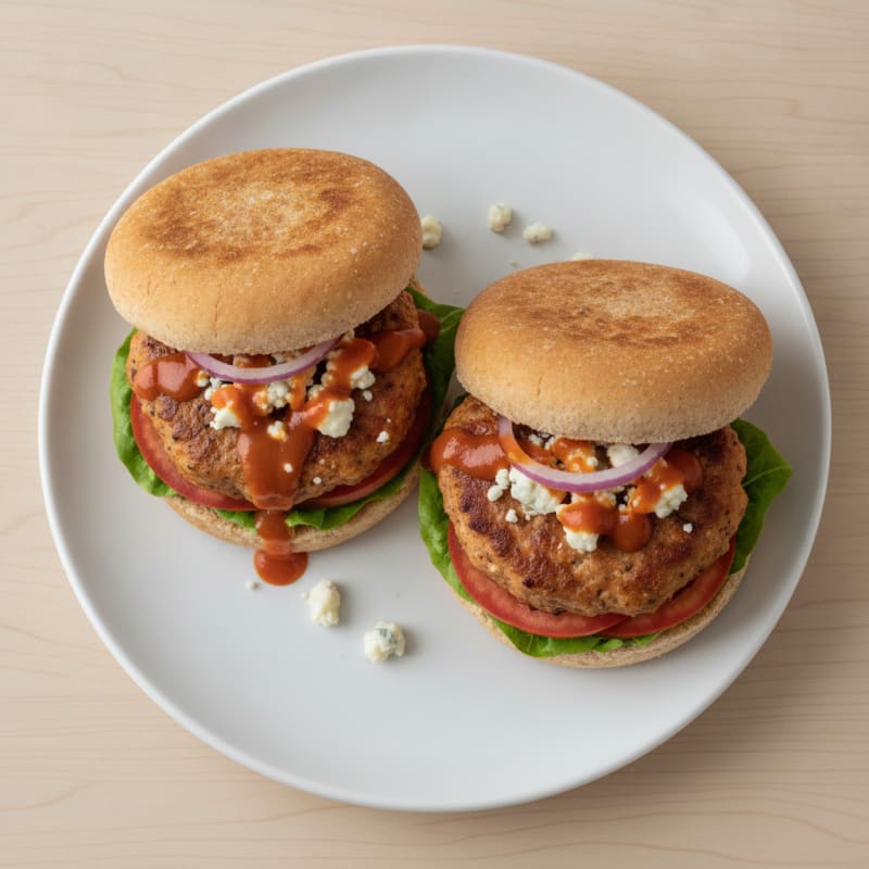 Buffalo Blue Cheese Burgers