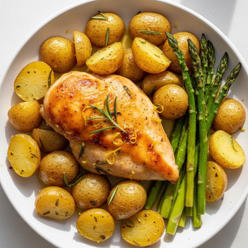 Lemon Herb Roasted Chicken and Potatoes