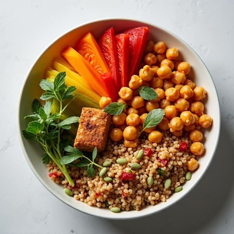 Roasted Rainbow Vegetable Buddha Bowl