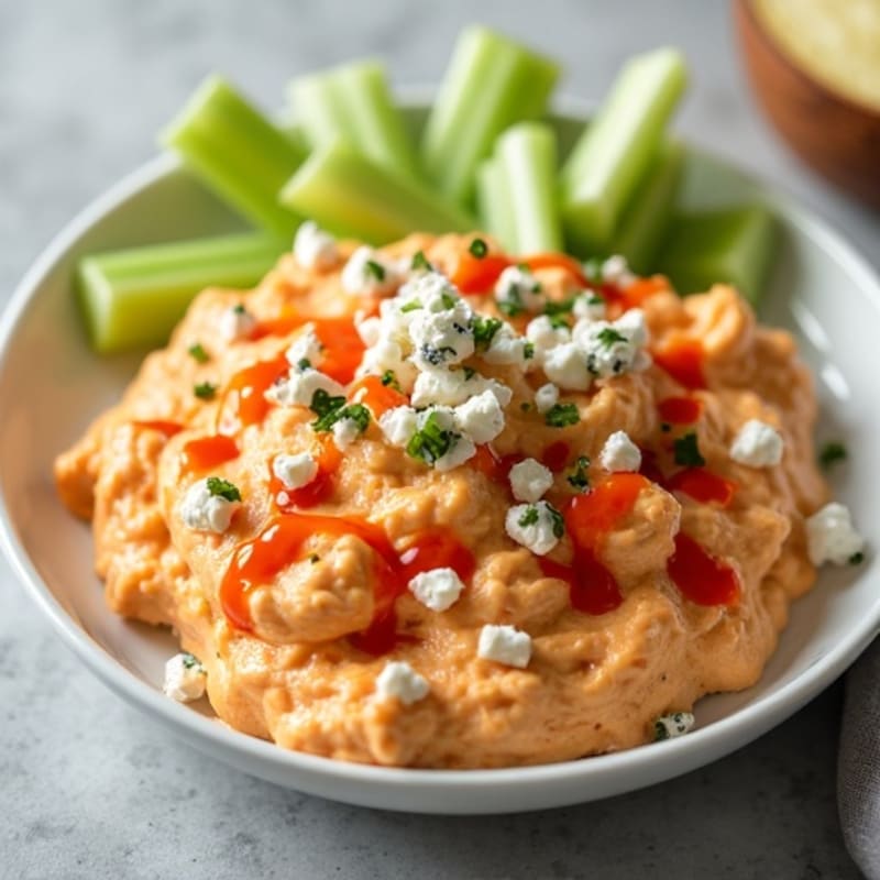 Creamy Greek Yogurt Buffalo Chicken Dip