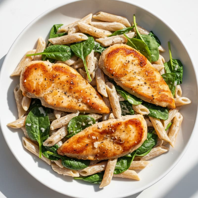 Creamy Garlic Chicken Alfredo Pasta