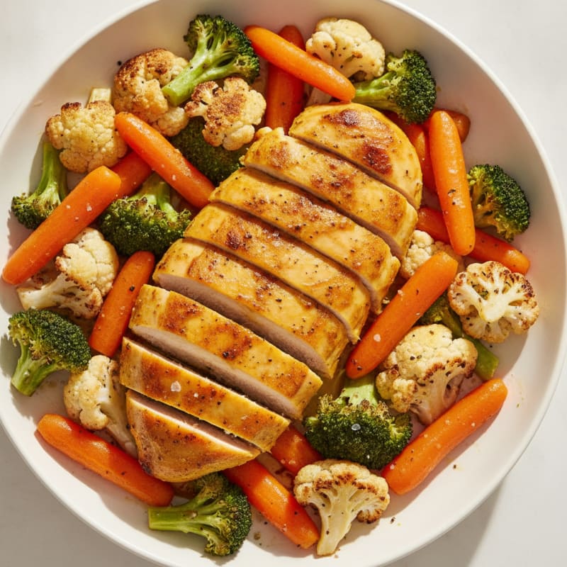 Turmeric-Spiced Chicken with Roasted Vegetables