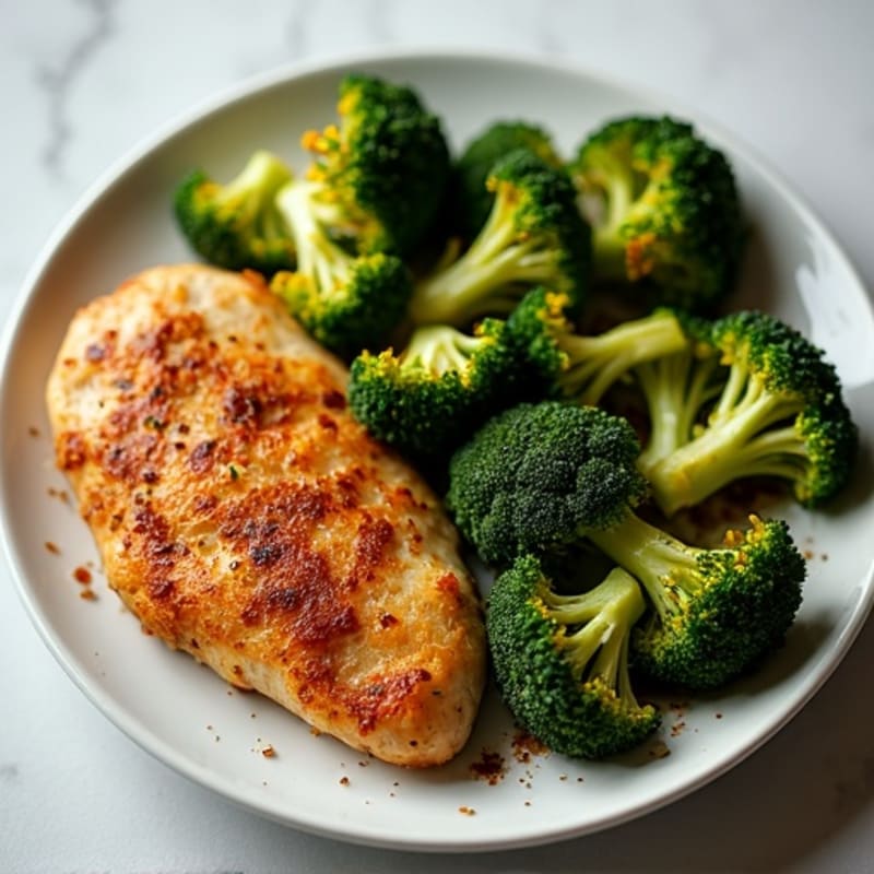 Crispy Sheet Pan Chicken and Roasted Broccoli