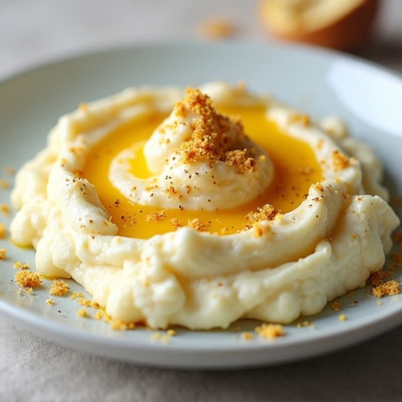 Creamy Cauliflower Mash with Roasted Garlic