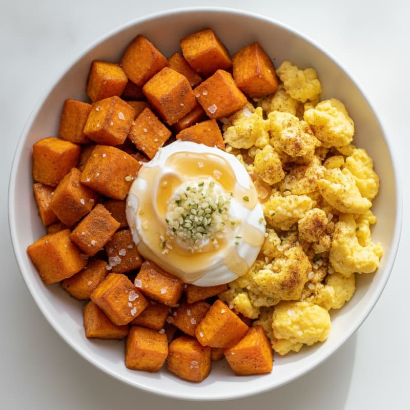 Sweet Potato and Egg Protein Bowl