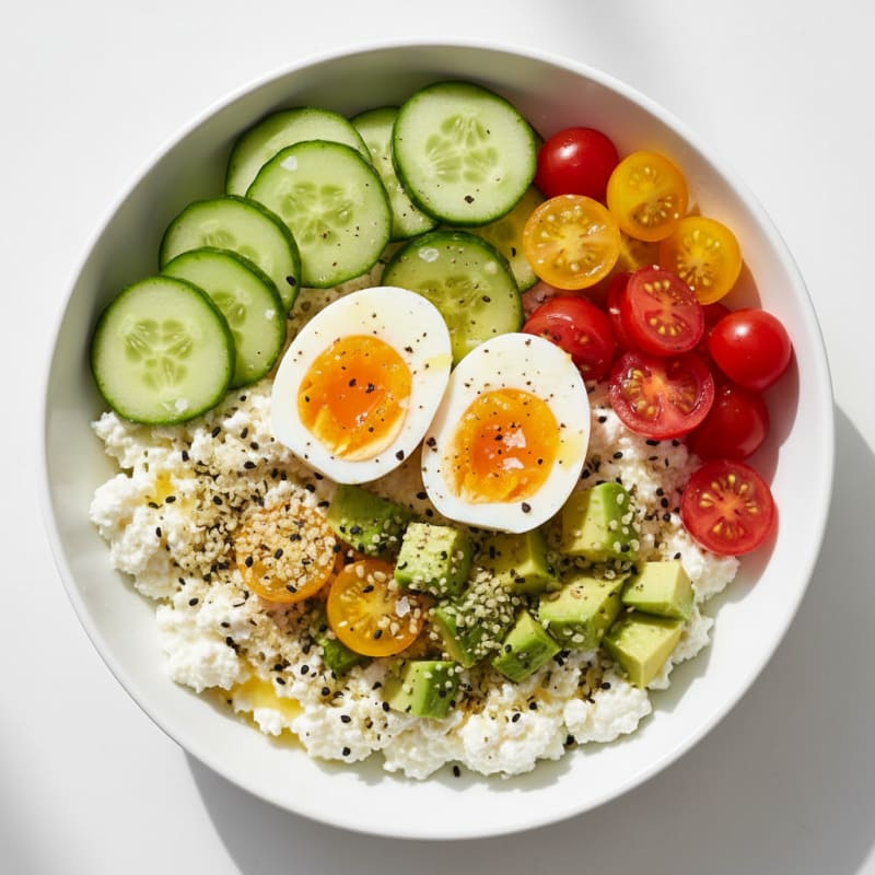 Savory Cottage Cheese Power Bowl