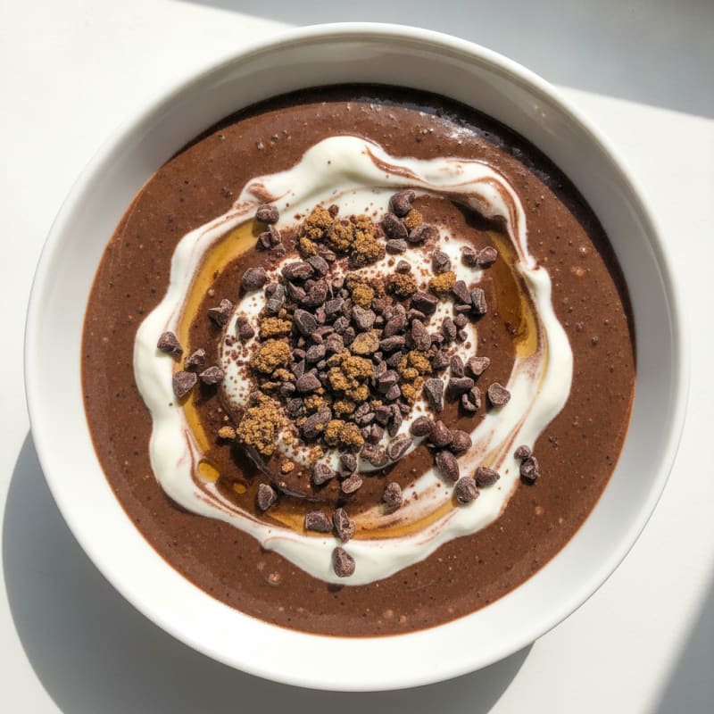 Silky Chocolate Protein Pudding with Greek Yogurt