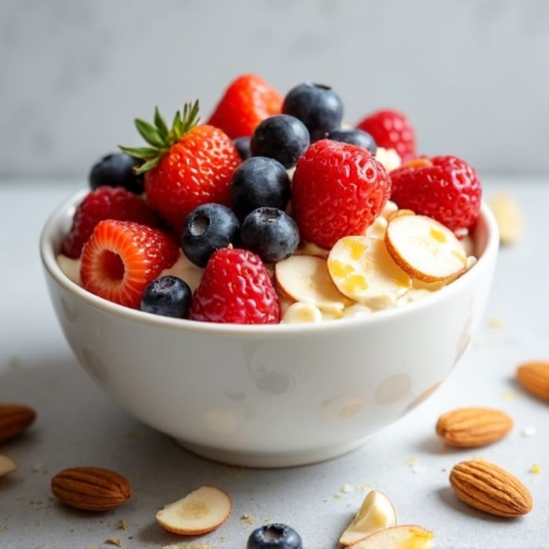 Creamy Greek Yogurt Power Bowl with Honey-Drizzled Berries