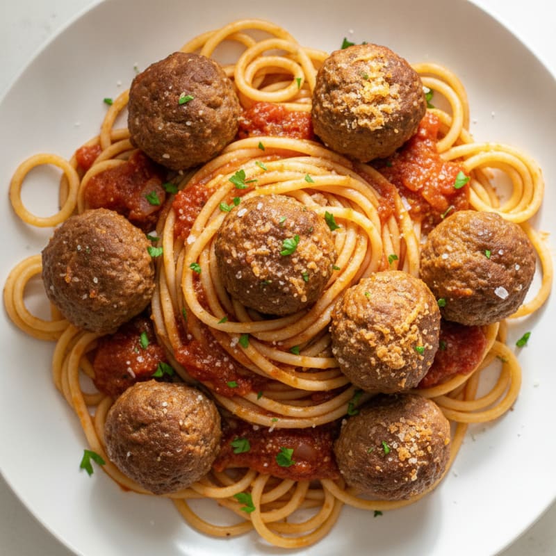 Classic Spaghetti with Savory Meatballs