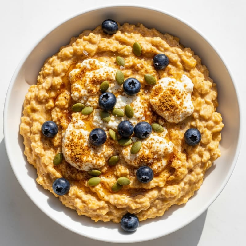 Pumpkin Spice Egg White Oatmeal