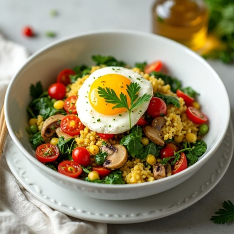 Savory Egg and Veggie Scramble with Fresh Herbs