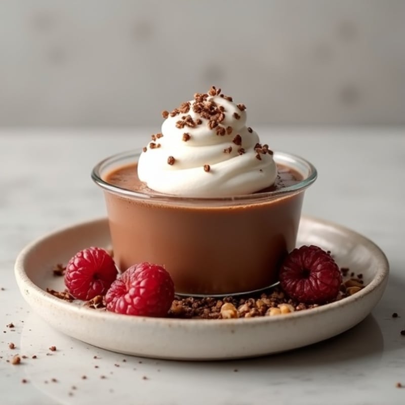 Silky Chocolate Protein Pudding with Greek Yogurt