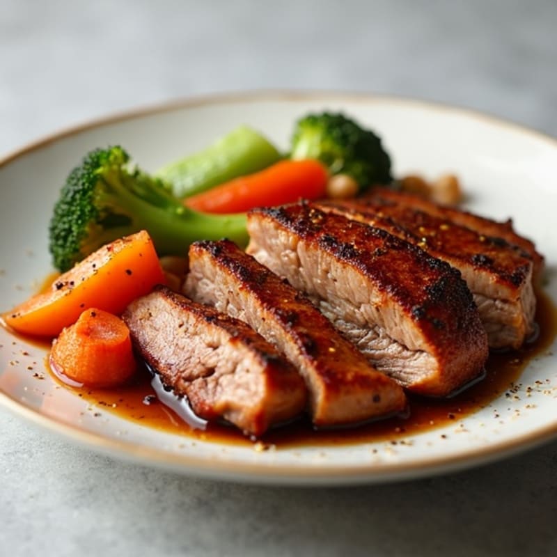 Crispy Five-Spice Duck with Ginger-Garlic Vegetables