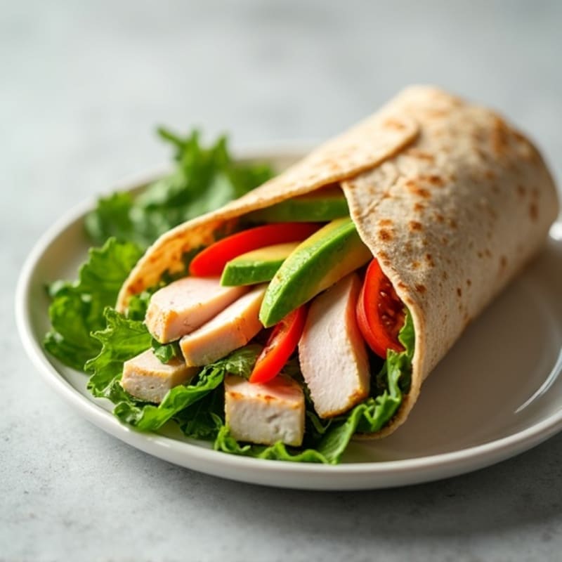 Lean Turkey and Fresh Avocado Wrap
