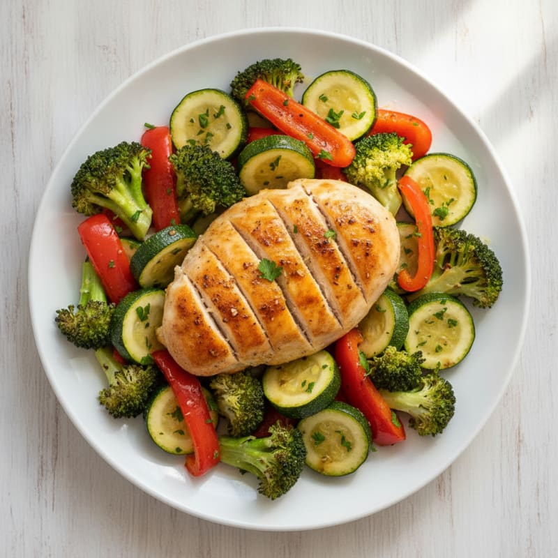 Lemon Herb Roasted Chicken and Veggies
