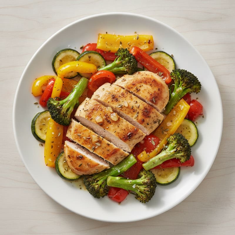 Lemon-Herb Chicken with Roasted Vegetables
