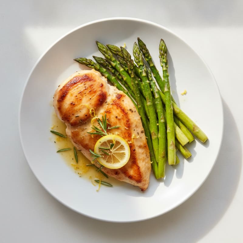 Lemon-Herb Chicken with Roasted Asparagus