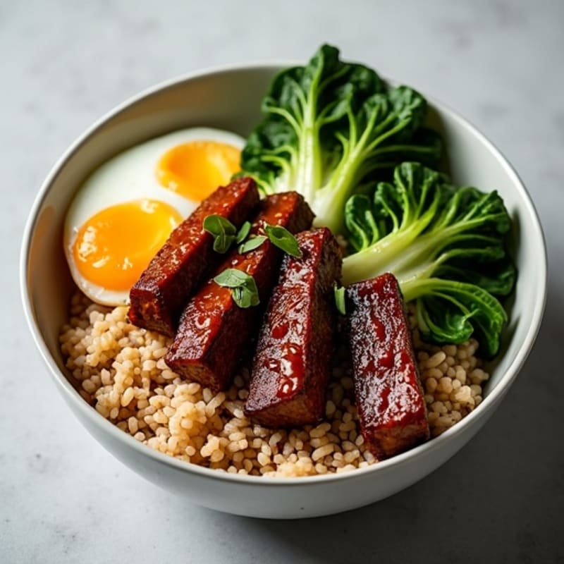 Sweet-Sticky Korean BBQ Short Ribs Rice Bowl