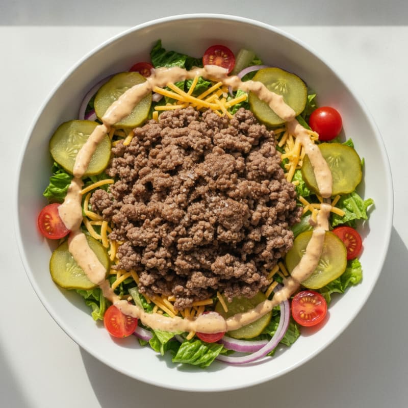 Big Mac Inspired Protein Bowl
