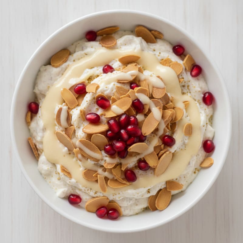 High-Protein Almond Cardamom Yogurt Parfait