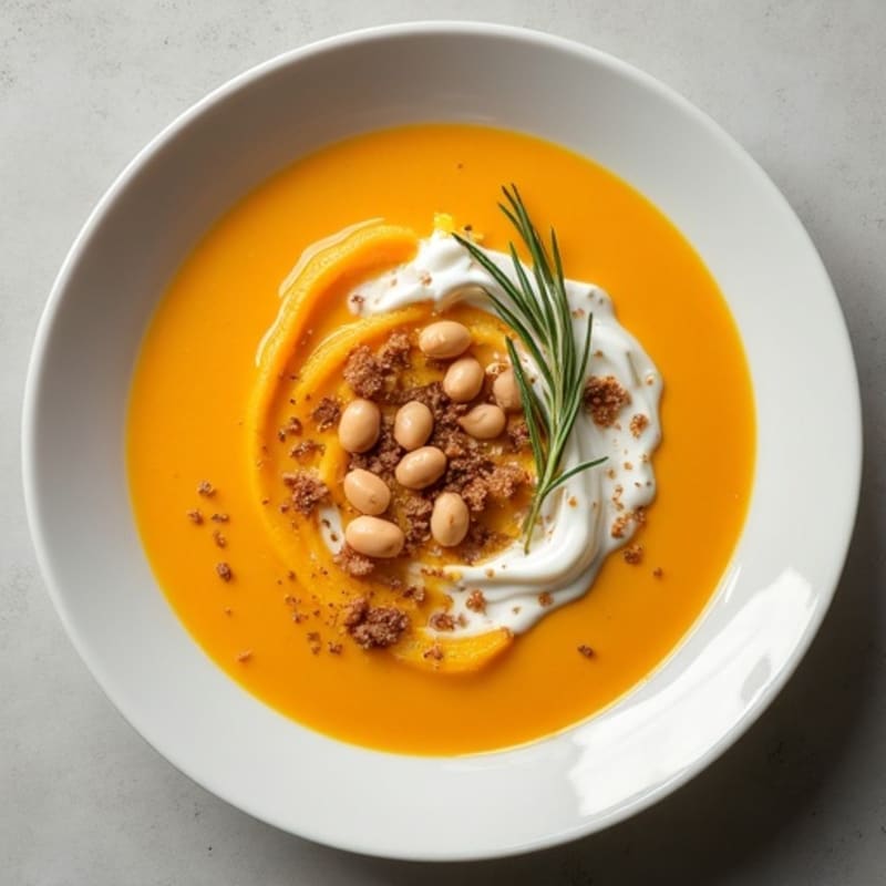 Healthy Creamy Roasted Butternut Squash Soup