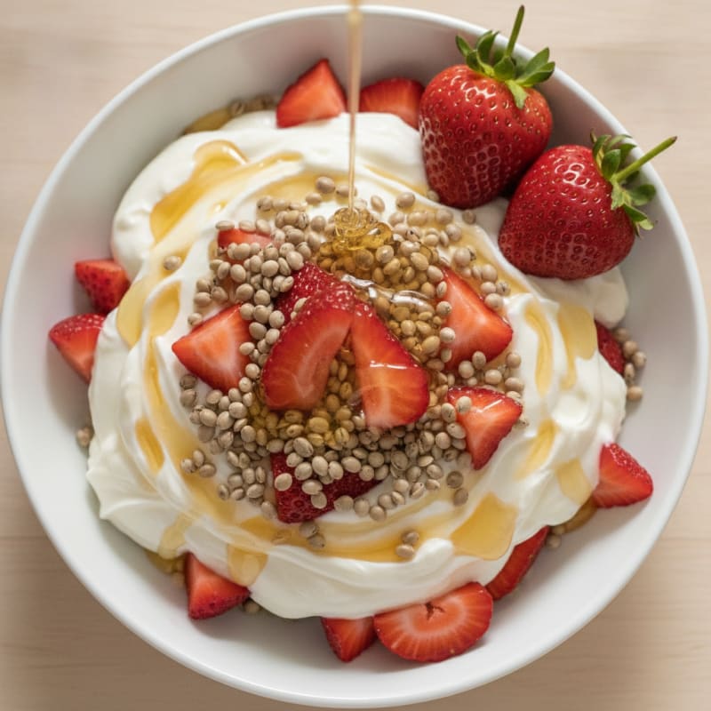 Greek Yogurt Protein Parfait with Berries