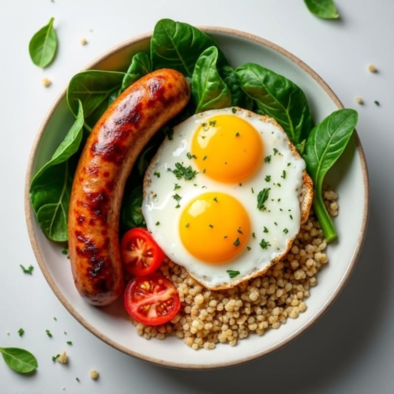 Protein-Packed Spinach and Egg White Breakfast Bowl